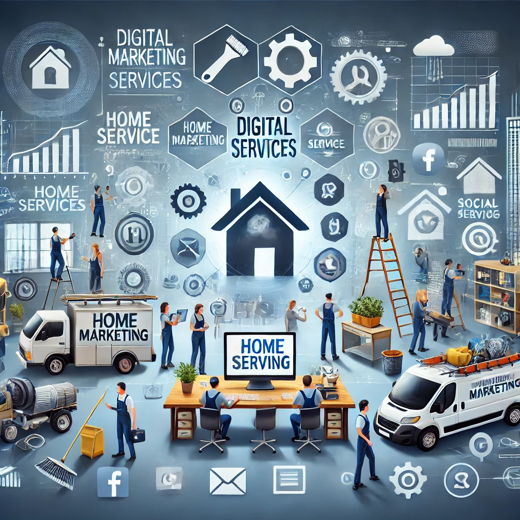 Digital marketing services by PulseSpark AI for professional and home service businesses, including lawyers, credit unions, realtors, and various home services like cleaning, roofing, HVAC, and plumbing